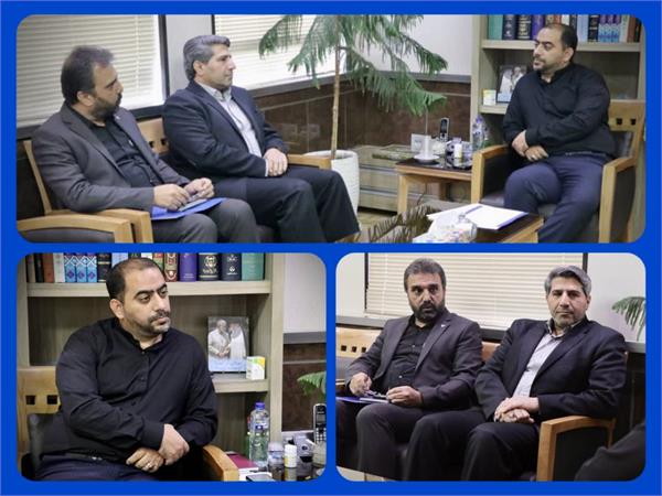 نشست مدیر کل ارتباطات و فناوری اطلاعات و سرپرست اداره کل پست با سرپرست معاونت توسعه مدیریت و منابع استانداری یزد