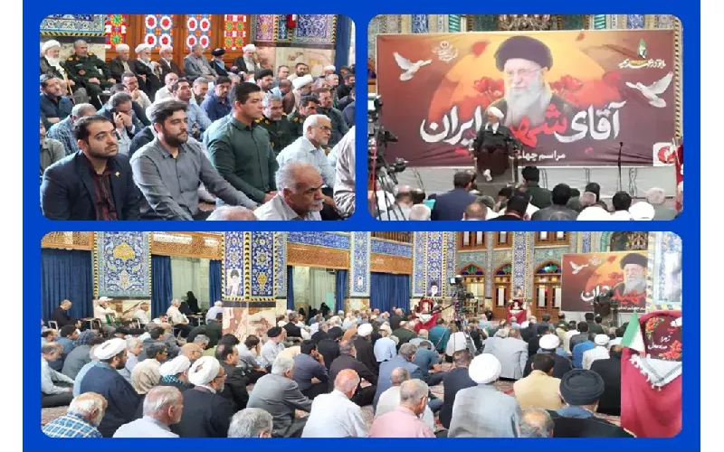 حضور کارکنان اداره کل ارتباطات و فناوری اطلاعات استان یزد در مراسم‌ اربعین تشییع و تدفین پیکر مطهر قائد شهید امت اسلامی