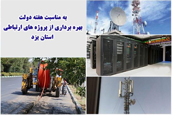 بهره برداری از پروژه های ارتباطی استان یزد با اعتباری بالغ بر 647 میلیارد ریال