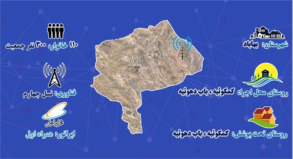 پوشش موبایل و اینترنت پرسرعت 4G در دو روستای کمکوئیه و باب دهوئیه شهرستان بهاباد برقرار شد